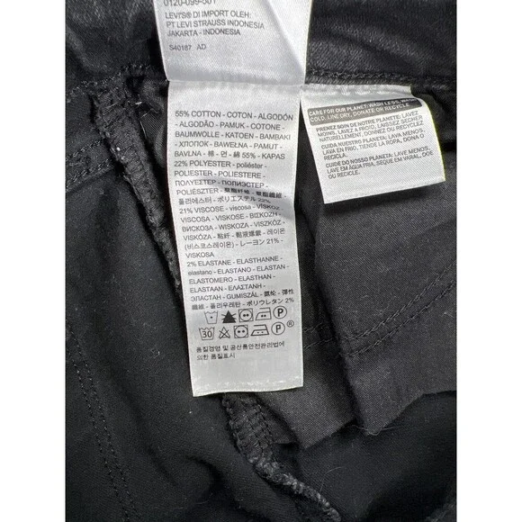 Levi's Black Distressed Women's Jeans - Picture 4 of 4